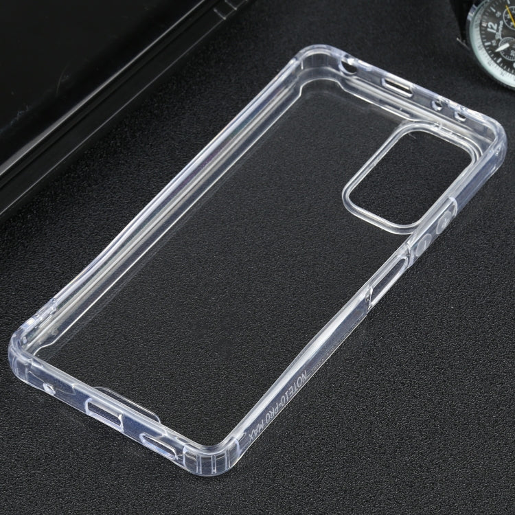 For Xiaomi Redmi Note 10 Pro Four-corner Shockproof Transparent TPU + PC Protective Case
