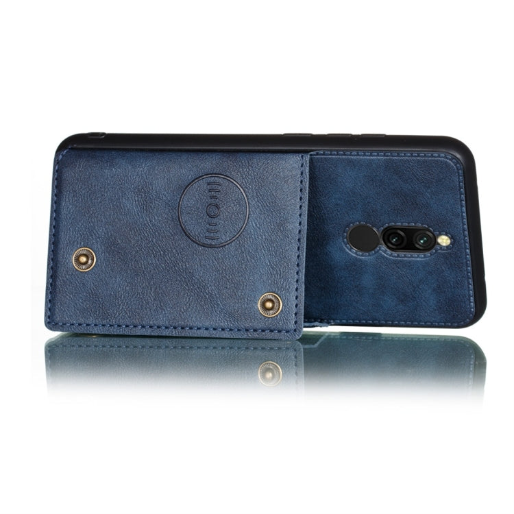 For Xiaomi Redmi 8 Shockproof Magnetic PU + TPU Protective Case with Card Slots