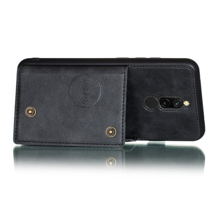For Xiaomi Redmi 8 Shockproof Magnetic PU + TPU Protective Case with Card Slots