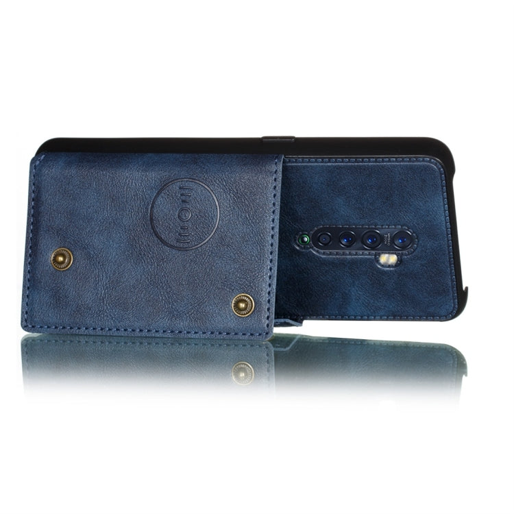 For OPPO Reno2 Shockproof Magnetic PU + TPU Protective Case with Card Slots