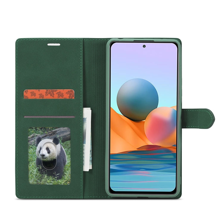 For Xiaomi Redmi Note 10S Forwenw F1 Series Matte Strong Magnetism Horizontal Flip Leather Case with Holder & Card Slots & Wallet & Photo Frame
