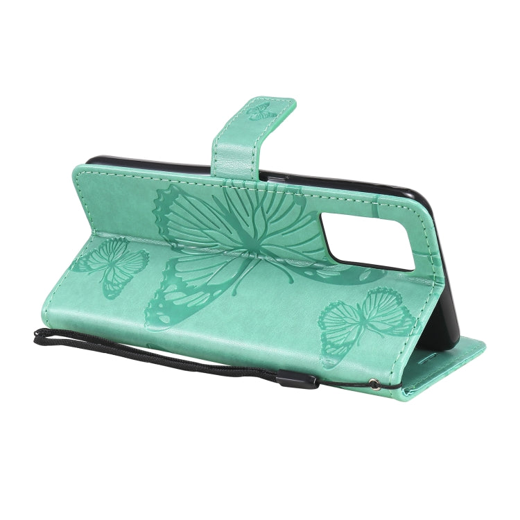 For OPPO A74 4G / F19 4G Pressed Printing Butterfly Pattern Horizontal Flip PU Leather Case with Holder & Card Slots & Wallet & Lanyard