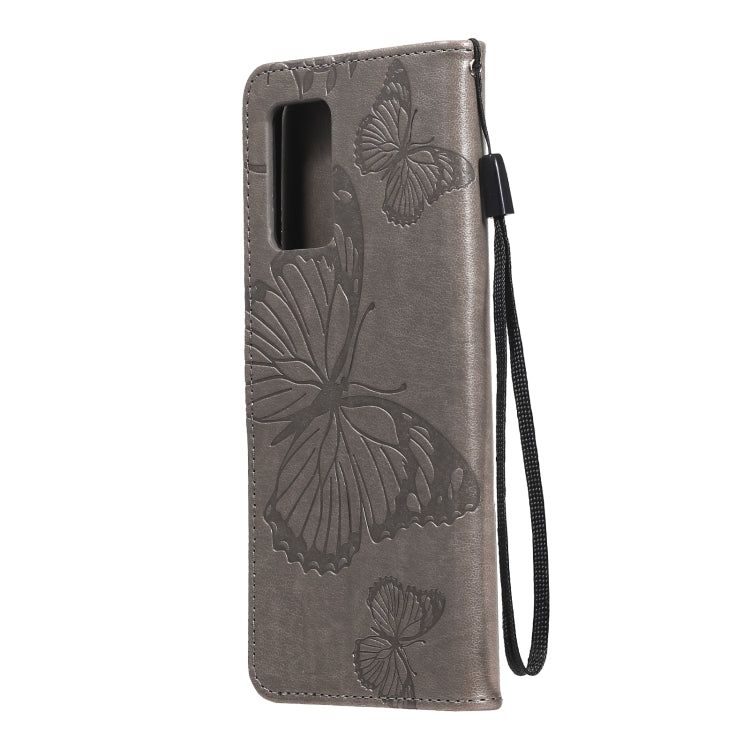 For OPPO A74 4G / F19 4G Pressed Printing Butterfly Pattern Horizontal Flip PU Leather Case with Holder & Card Slots & Wallet & Lanyard
