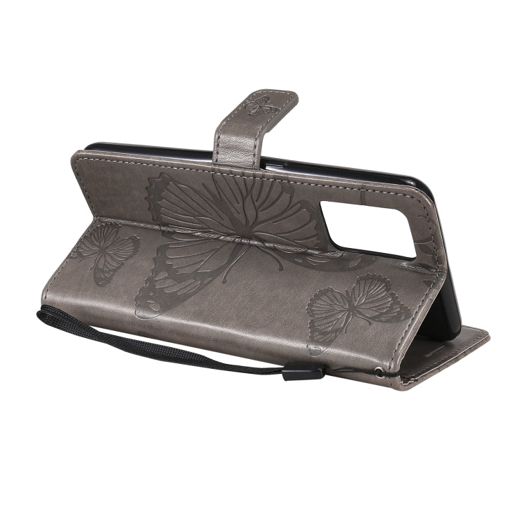 For OPPO A74 4G / F19 4G Pressed Printing Butterfly Pattern Horizontal Flip PU Leather Case with Holder & Card Slots & Wallet & Lanyard