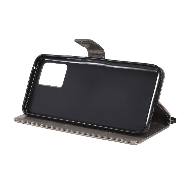 For OPPO Realme 8 Pro / Realme 8 Pressed Printing Butterfly Pattern Horizontal Flip PU Leather Case with Holder & Card Slots & Wallet & Lanyard