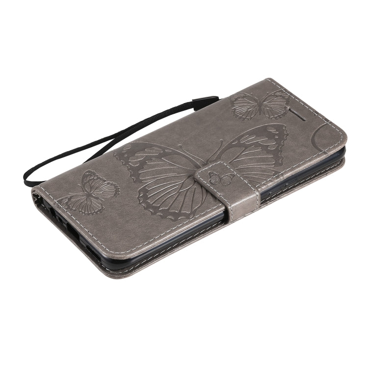 For OPPO Realme 8 Pro / Realme 8 Pressed Printing Butterfly Pattern Horizontal Flip PU Leather Case with Holder & Card Slots & Wallet & Lanyard