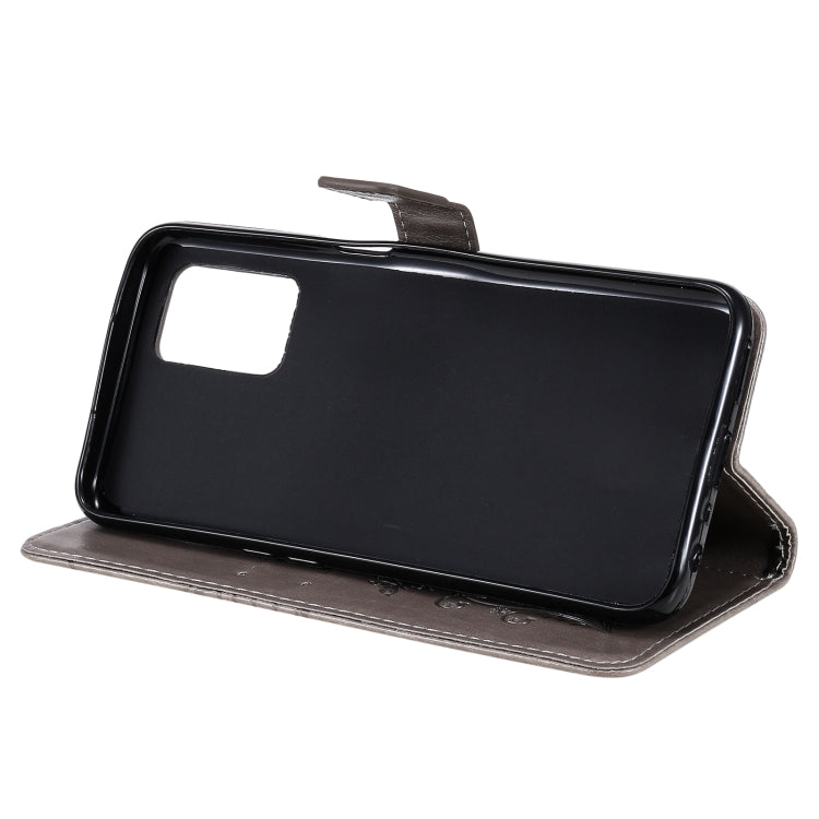 For OPPO Realme V13 Pressed Printing Butterfly Pattern Horizontal Flip PU Leather Case with Holder & Card Slots & Wallet & Lanyard