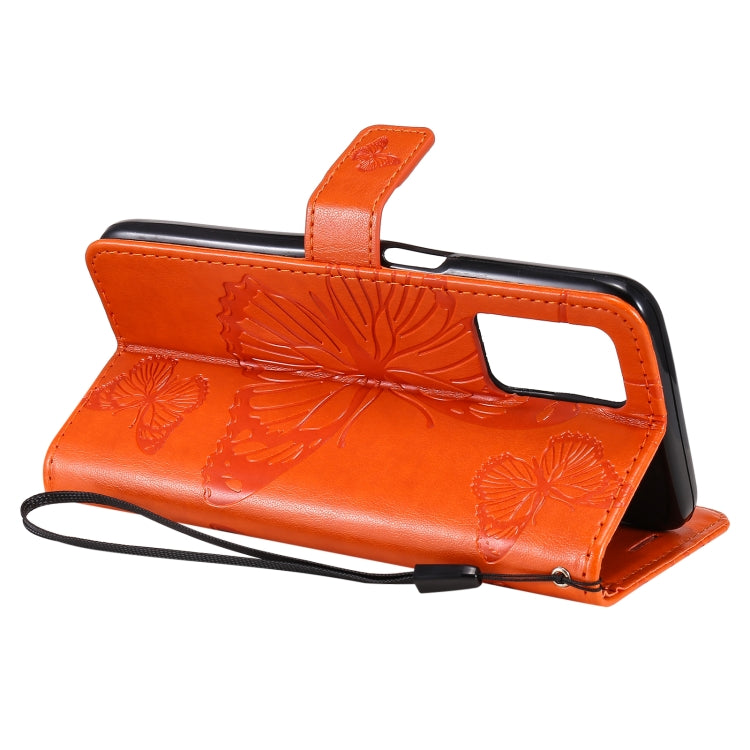 For OPPO Realme V13 Pressed Printing Butterfly Pattern Horizontal Flip PU Leather Case with Holder & Card Slots & Wallet & Lanyard