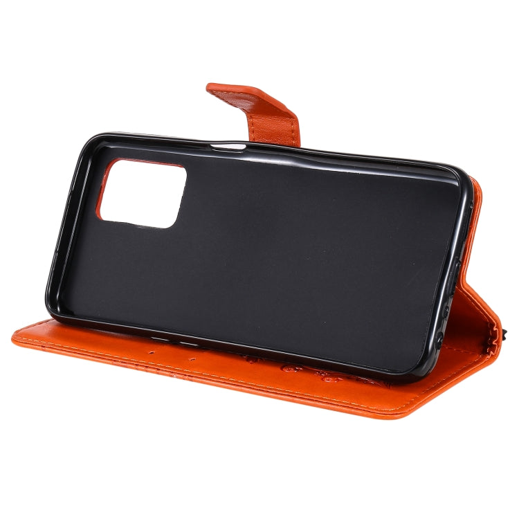 For OPPO Realme V13 Pressed Printing Butterfly Pattern Horizontal Flip PU Leather Case with Holder & Card Slots & Wallet & Lanyard