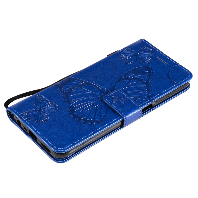 For OPPO Realme V13 Pressed Printing Butterfly Pattern Horizontal Flip PU Leather Case with Holder & Card Slots & Wallet & Lanyard