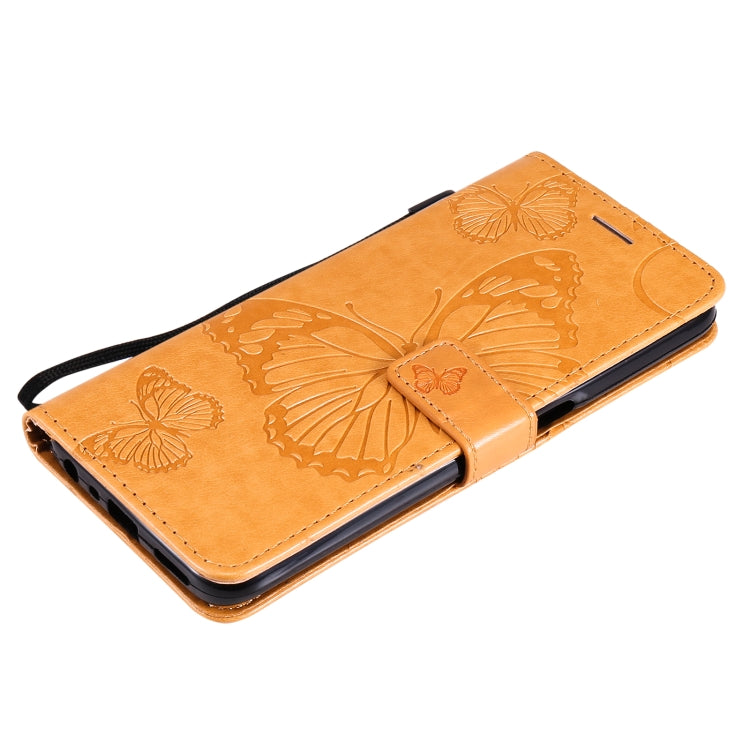 For OPPO Realme V13 Pressed Printing Butterfly Pattern Horizontal Flip PU Leather Case with Holder & Card Slots & Wallet & Lanyard