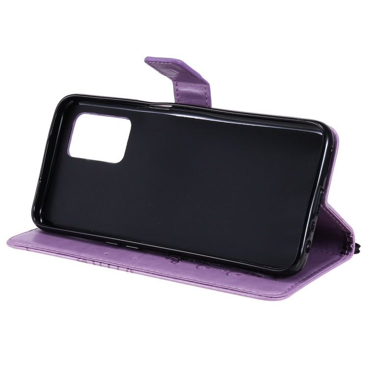 For OPPO Realme V13 Pressed Printing Butterfly Pattern Horizontal Flip PU Leather Case with Holder & Card Slots & Wallet & Lanyard