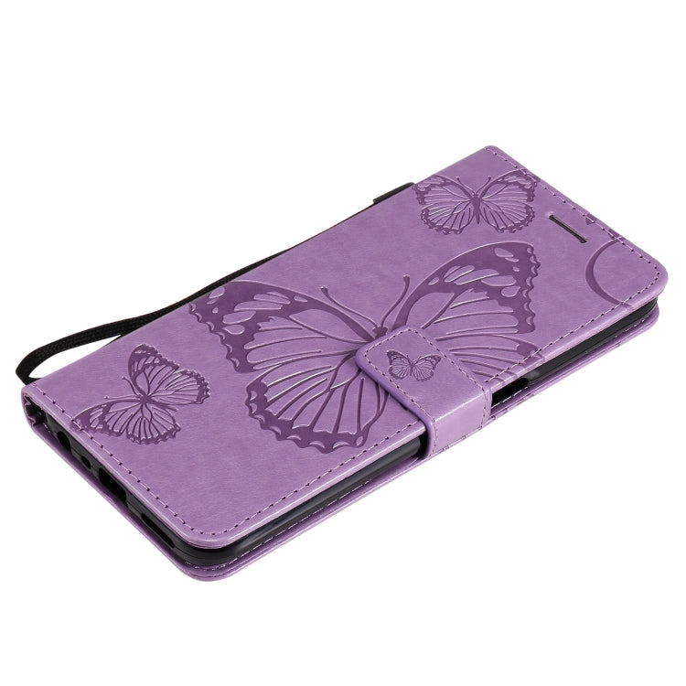 For OPPO Realme V13 Pressed Printing Butterfly Pattern Horizontal Flip PU Leather Case with Holder & Card Slots & Wallet & Lanyard