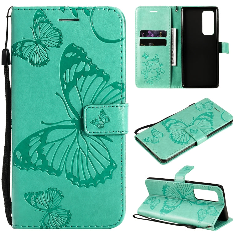 For OPPO Reno5 Pro+ 5G / Find X3 Neo Pressed Printing Butterfly Pattern Horizontal Flip PU Leather Case with Holder & Card Slots & Wallet & Lanyard