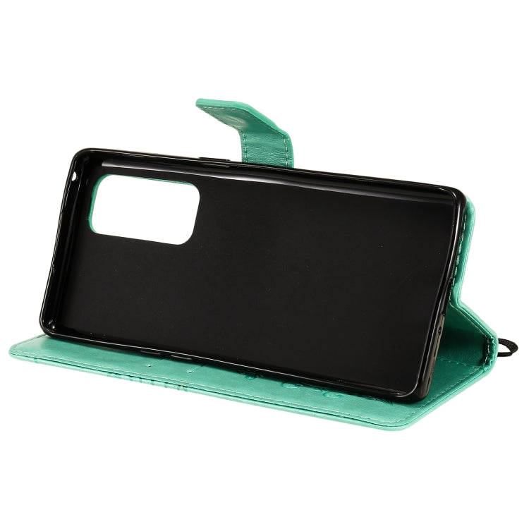 For OPPO Reno5 Pro+ 5G / Find X3 Neo Pressed Printing Butterfly Pattern Horizontal Flip PU Leather Case with Holder & Card Slots & Wallet & Lanyard