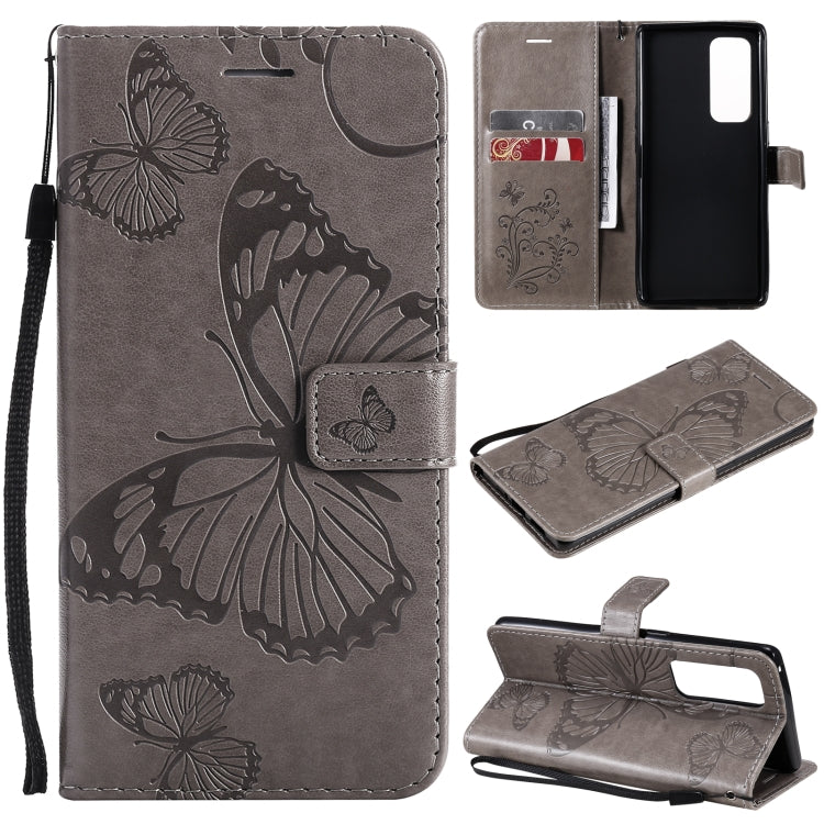 For OPPO Reno5 Pro+ 5G / Find X3 Neo Pressed Printing Butterfly Pattern Horizontal Flip PU Leather Case with Holder & Card Slots & Wallet & Lanyard
