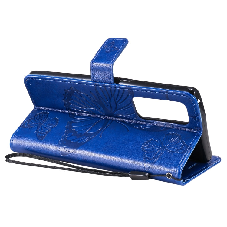 For OPPO Reno5 Pro+ 5G / Find X3 Neo Pressed Printing Butterfly Pattern Horizontal Flip PU Leather Case with Holder & Card Slots & Wallet & Lanyard