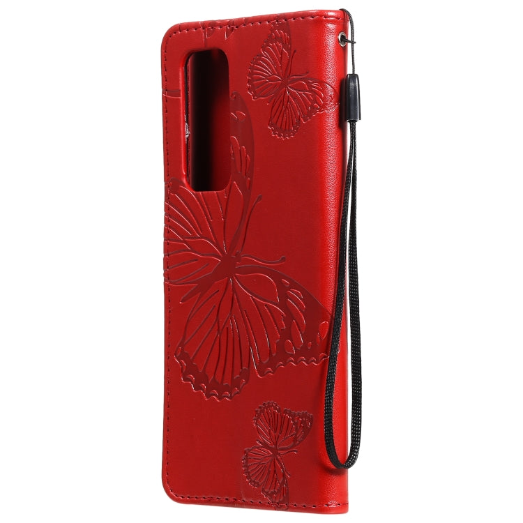 For OPPO Reno5 Pro+ 5G / Find X3 Neo Pressed Printing Butterfly Pattern Horizontal Flip PU Leather Case with Holder & Card Slots & Wallet & Lanyard