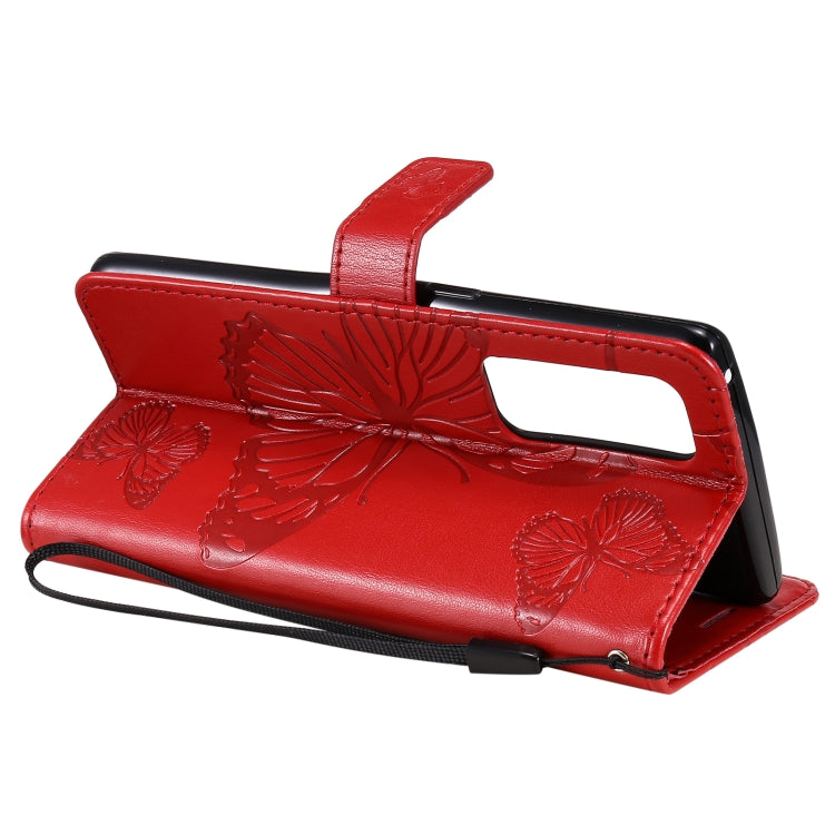 For OPPO Reno5 Pro+ 5G / Find X3 Neo Pressed Printing Butterfly Pattern Horizontal Flip PU Leather Case with Holder & Card Slots & Wallet & Lanyard