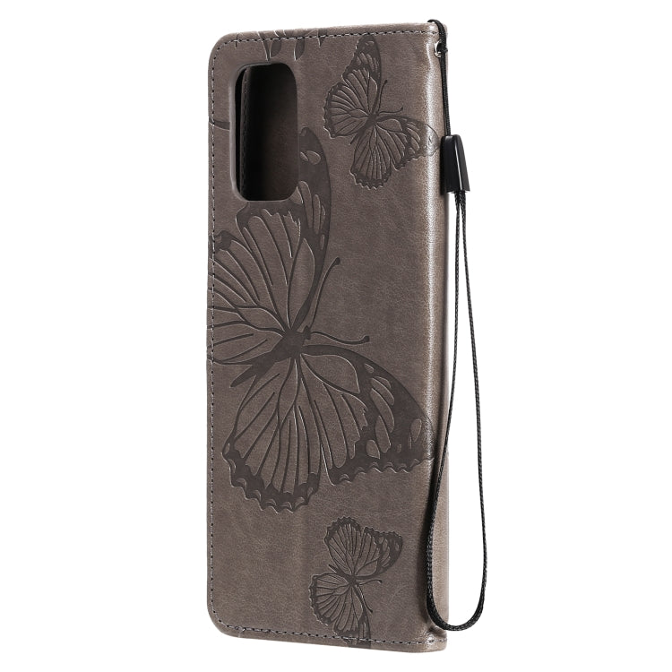 For Xiaomi Redmi Note 10 4G Pressed Printing Butterfly Pattern Horizontal Flip PU Leather Case with Holder & Card Slots & Wallet & Lanyard