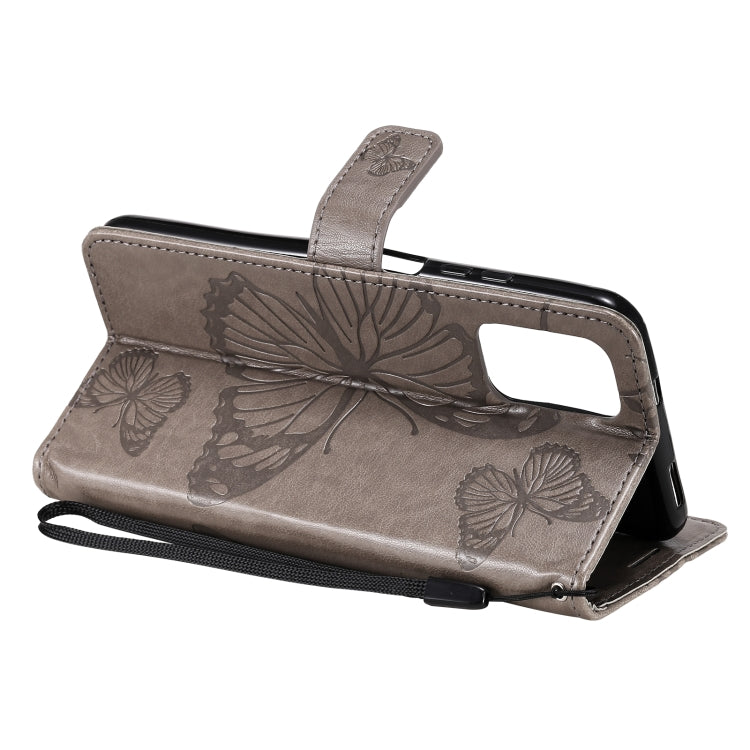 For Xiaomi Redmi Note 10 4G Pressed Printing Butterfly Pattern Horizontal Flip PU Leather Case with Holder & Card Slots & Wallet & Lanyard