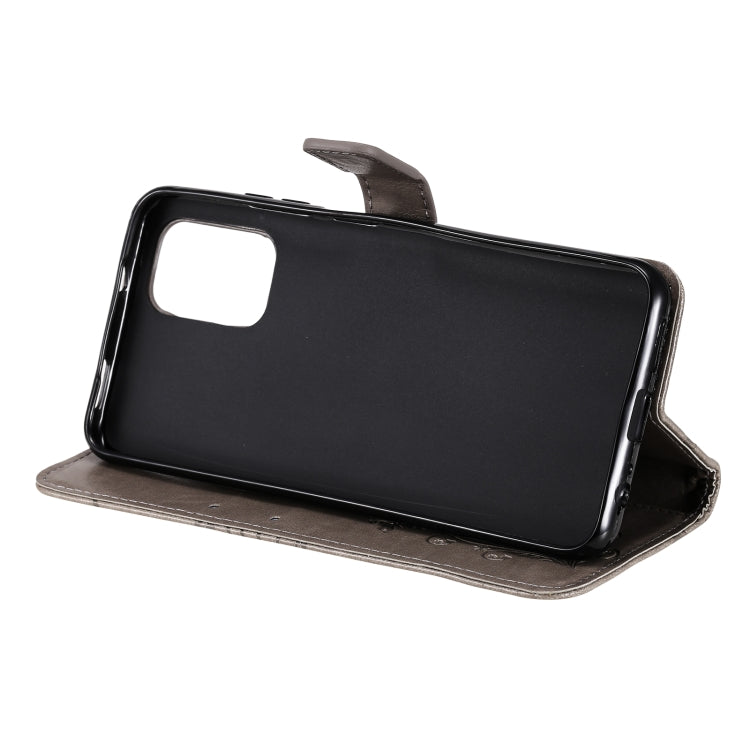 For Xiaomi Redmi Note 10 4G Pressed Printing Butterfly Pattern Horizontal Flip PU Leather Case with Holder & Card Slots & Wallet & Lanyard