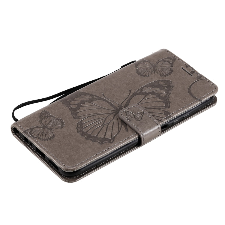 For Xiaomi Redmi Note 10 4G Pressed Printing Butterfly Pattern Horizontal Flip PU Leather Case with Holder & Card Slots & Wallet & Lanyard