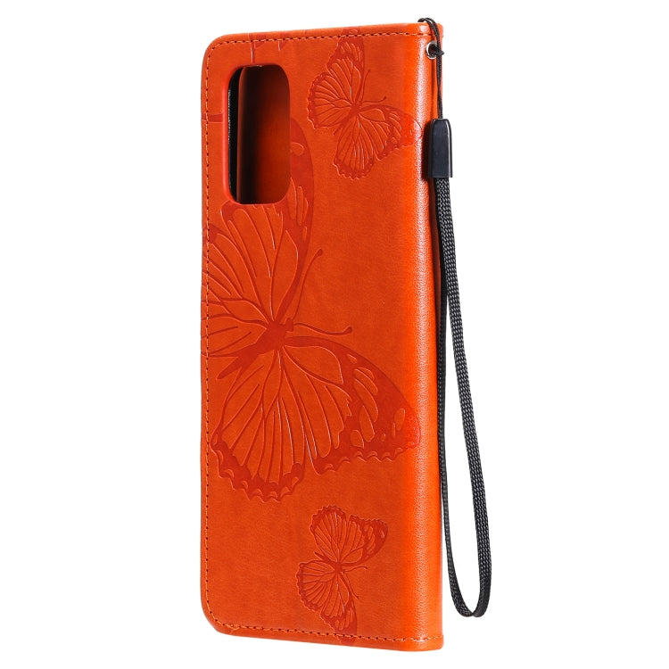 For Xiaomi Redmi Note 10 4G Pressed Printing Butterfly Pattern Horizontal Flip PU Leather Case with Holder & Card Slots & Wallet & Lanyard