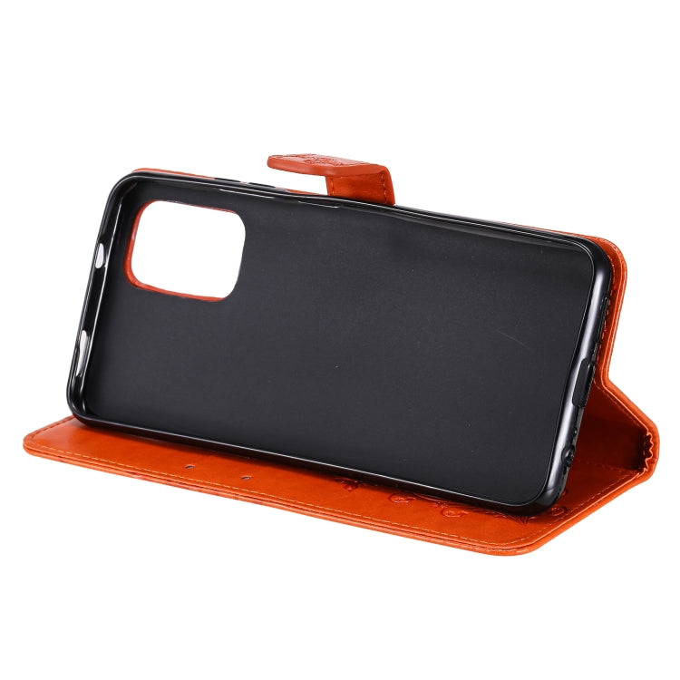 For Xiaomi Redmi Note 10 4G Pressed Printing Butterfly Pattern Horizontal Flip PU Leather Case with Holder & Card Slots & Wallet & Lanyard