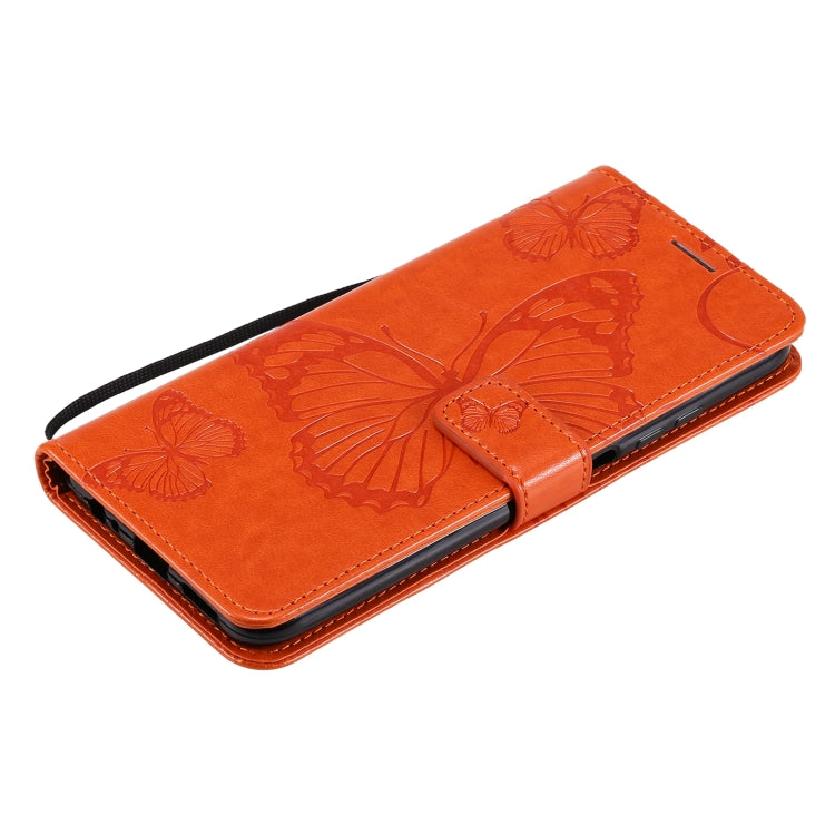 For Xiaomi Redmi Note 10 4G Pressed Printing Butterfly Pattern Horizontal Flip PU Leather Case with Holder & Card Slots & Wallet & Lanyard