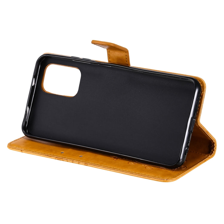 For Xiaomi Redmi Note 10 4G Pressed Printing Butterfly Pattern Horizontal Flip PU Leather Case with Holder & Card Slots & Wallet & Lanyard