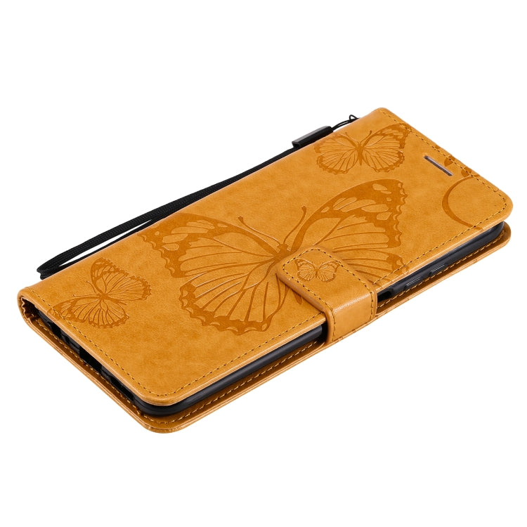 For Xiaomi Redmi Note 10 4G Pressed Printing Butterfly Pattern Horizontal Flip PU Leather Case with Holder & Card Slots & Wallet & Lanyard