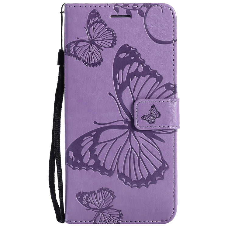 For Xiaomi Redmi Note 10 4G Pressed Printing Butterfly Pattern Horizontal Flip PU Leather Case with Holder & Card Slots & Wallet & Lanyard