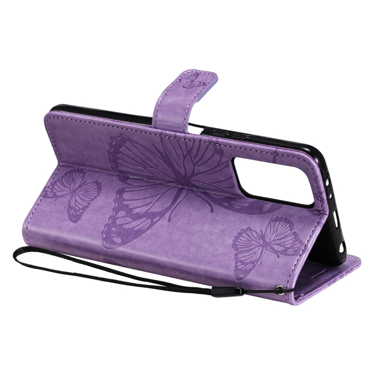 For Xiaomi Redmi Note 10 4G Pressed Printing Butterfly Pattern Horizontal Flip PU Leather Case with Holder & Card Slots & Wallet & Lanyard