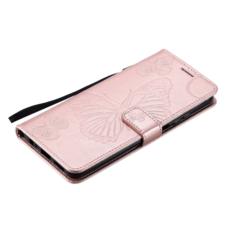 For Xiaomi Redmi Note 10 4G Pressed Printing Butterfly Pattern Horizontal Flip PU Leather Case with Holder & Card Slots & Wallet & Lanyard