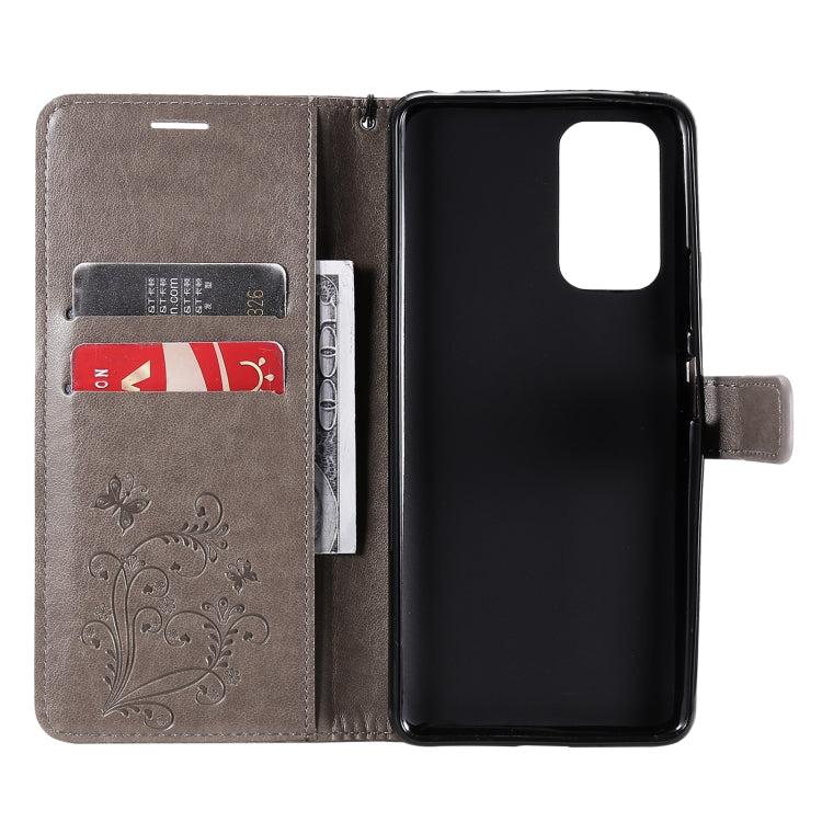 For Xiaomi Redmi Note 10 Pro 4G Pressed Printing Butterfly Pattern Horizontal Flip PU Leather Case with Holder & Card Slots & Wallet & Lanyard