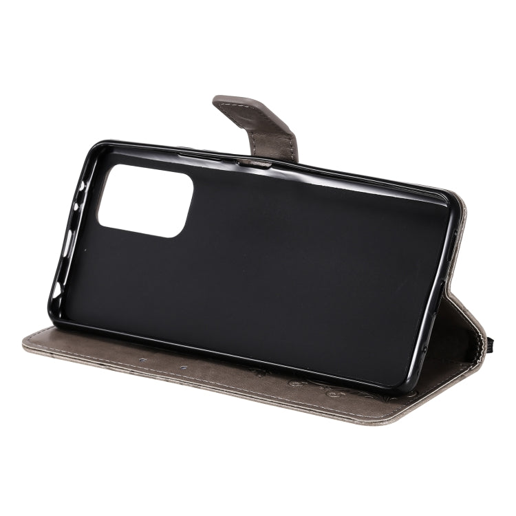 For Xiaomi Redmi Note 10 Pro 4G Pressed Printing Butterfly Pattern Horizontal Flip PU Leather Case with Holder & Card Slots & Wallet & Lanyard