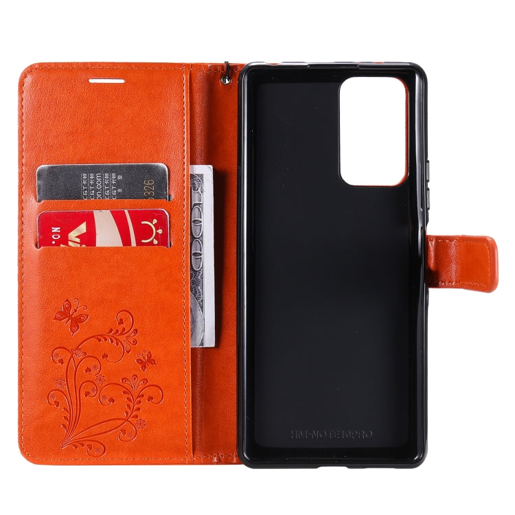 For Xiaomi Redmi Note 10 Pro 4G Pressed Printing Butterfly Pattern Horizontal Flip PU Leather Case with Holder & Card Slots & Wallet & Lanyard