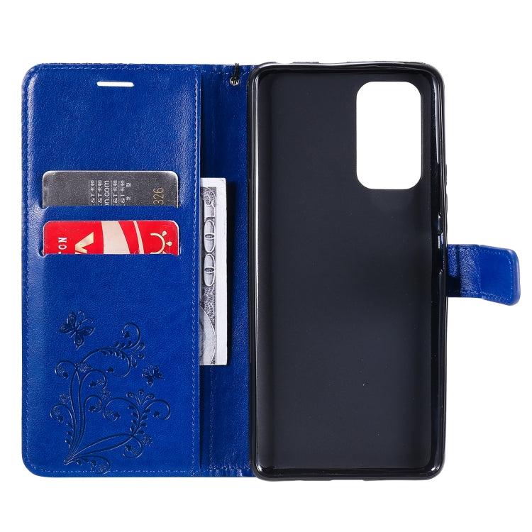 For Xiaomi Redmi Note 10 Pro 4G Pressed Printing Butterfly Pattern Horizontal Flip PU Leather Case with Holder & Card Slots & Wallet & Lanyard