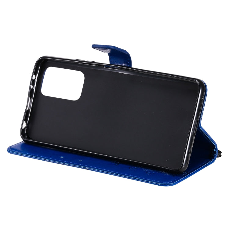 For Xiaomi Redmi Note 10 Pro 4G Pressed Printing Butterfly Pattern Horizontal Flip PU Leather Case with Holder & Card Slots & Wallet & Lanyard