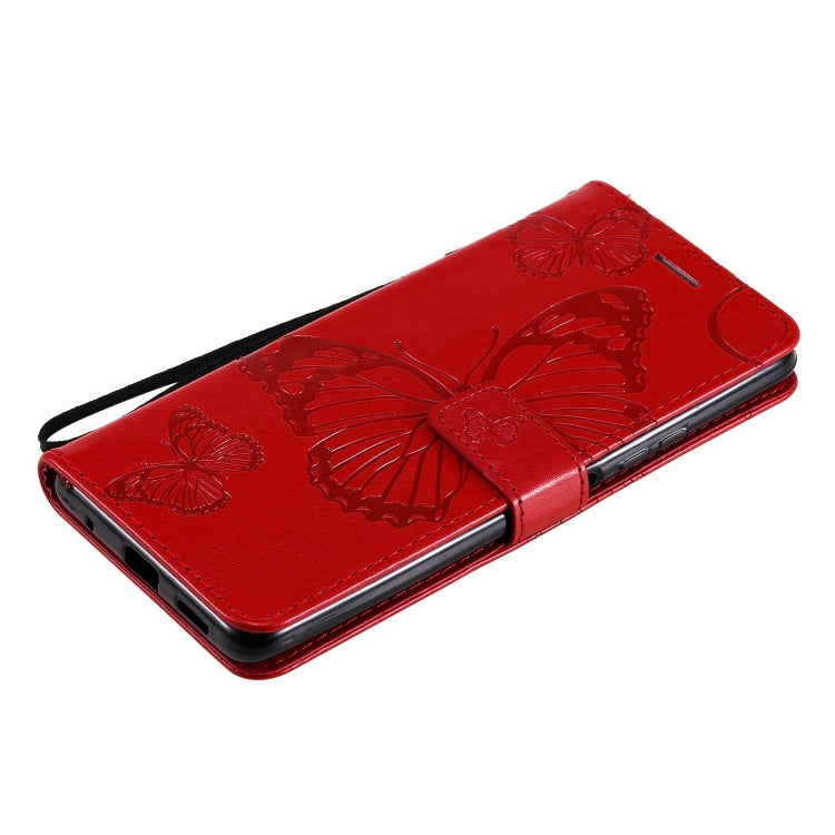 For Xiaomi Redmi Note 10 Pro 4G Pressed Printing Butterfly Pattern Horizontal Flip PU Leather Case with Holder & Card Slots & Wallet & Lanyard