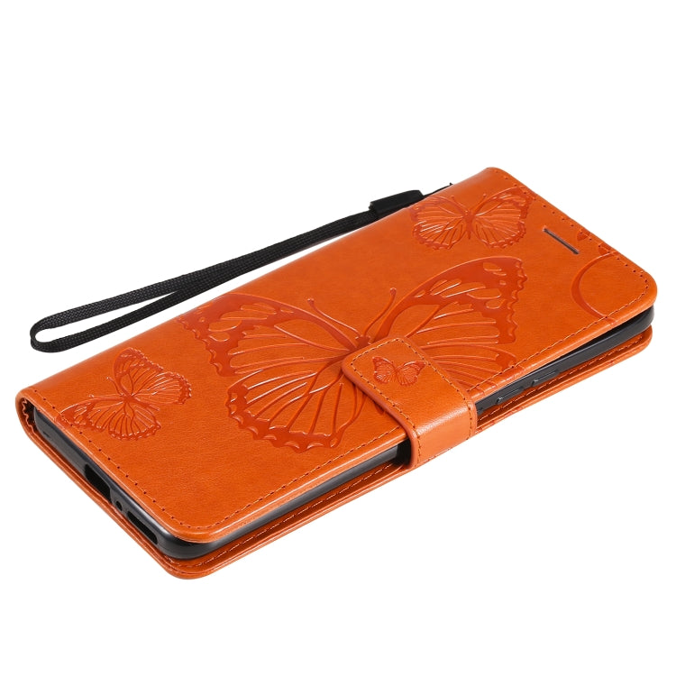 For Xiaomi Mi 11 Pro Pressed Printing Butterfly Pattern Horizontal Flip PU Leather Case with Holder & Card Slots & Wallet & Lanyard