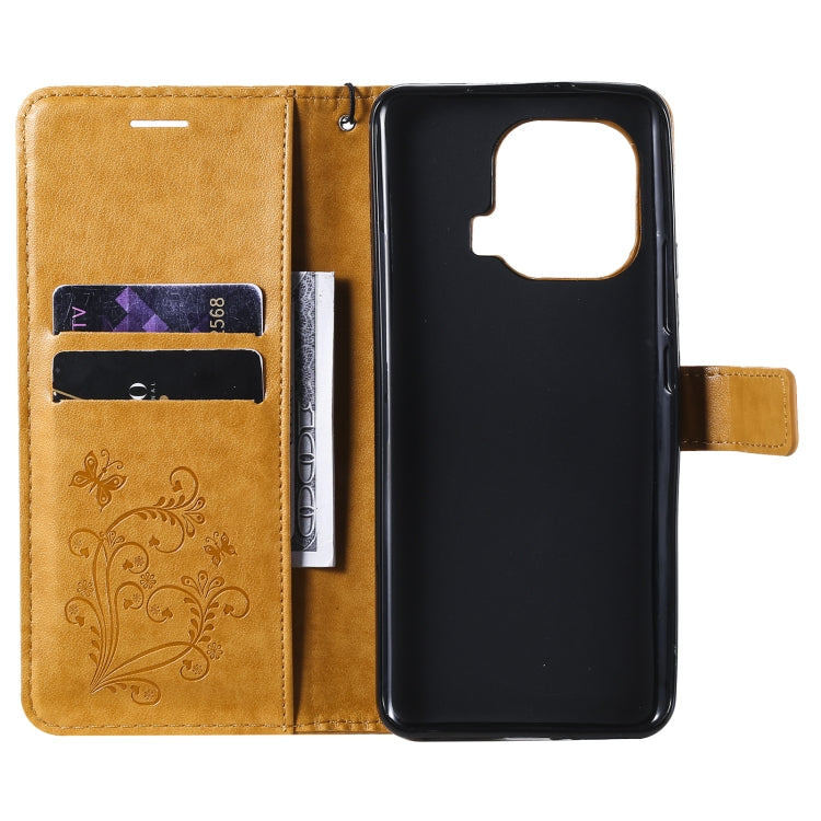 For Xiaomi Mi 11 Pro Pressed Printing Butterfly Pattern Horizontal Flip PU Leather Case with Holder & Card Slots & Wallet & Lanyard