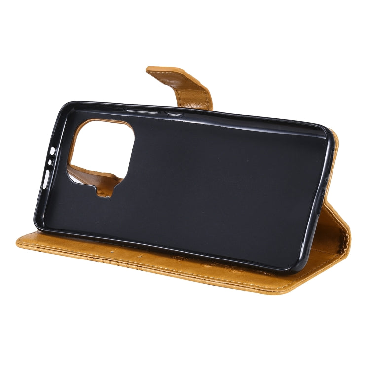 For Xiaomi Mi 11 Pro Pressed Printing Butterfly Pattern Horizontal Flip PU Leather Case with Holder & Card Slots & Wallet & Lanyard