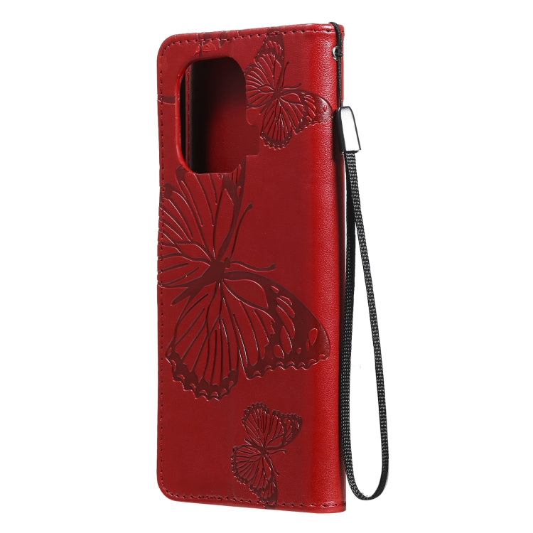 For Xiaomi Mi 11 Pro Pressed Printing Butterfly Pattern Horizontal Flip PU Leather Case with Holder & Card Slots & Wallet & Lanyard