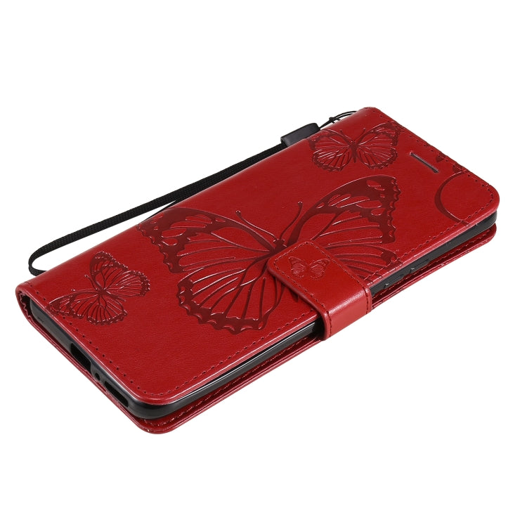 For Xiaomi Mi 11 Pro Pressed Printing Butterfly Pattern Horizontal Flip PU Leather Case with Holder & Card Slots & Wallet & Lanyard