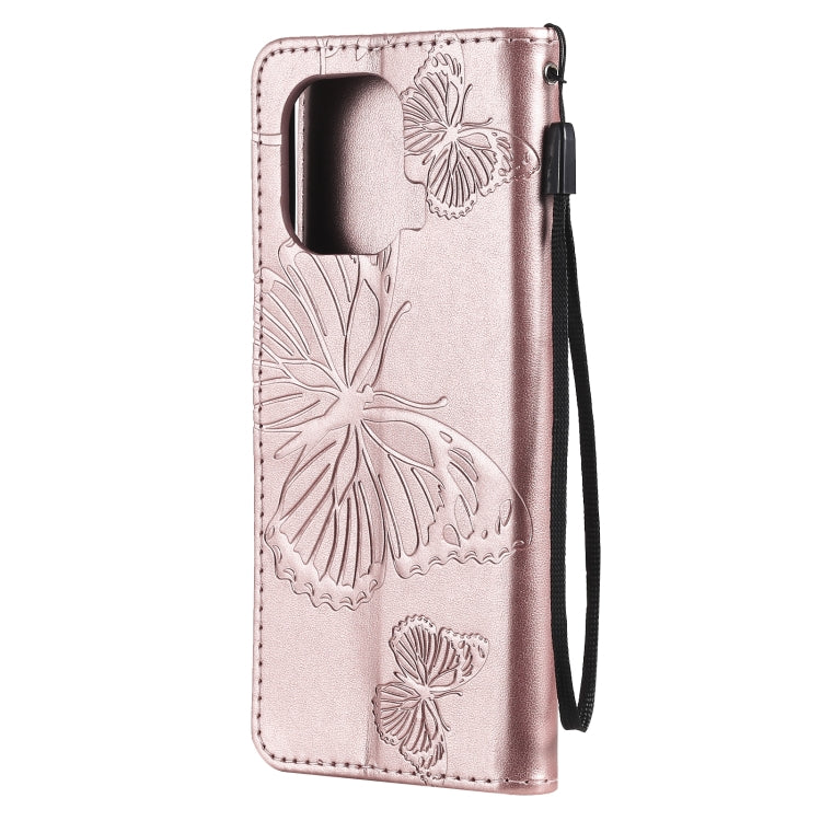 For Xiaomi Mi 11 Pro Pressed Printing Butterfly Pattern Horizontal Flip PU Leather Case with Holder & Card Slots & Wallet & Lanyard