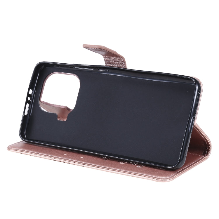 For Xiaomi Mi 11 Pro Pressed Printing Butterfly Pattern Horizontal Flip PU Leather Case with Holder & Card Slots & Wallet & Lanyard