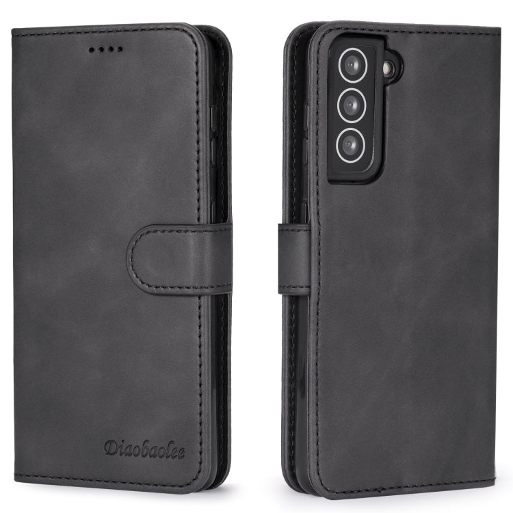 For Samsung Galaxy S21 FE Diaobaolee Pure Fresh Texture Horizontal Flip Leather Case with Holder & Card Slots & Wallet & Photo Frame