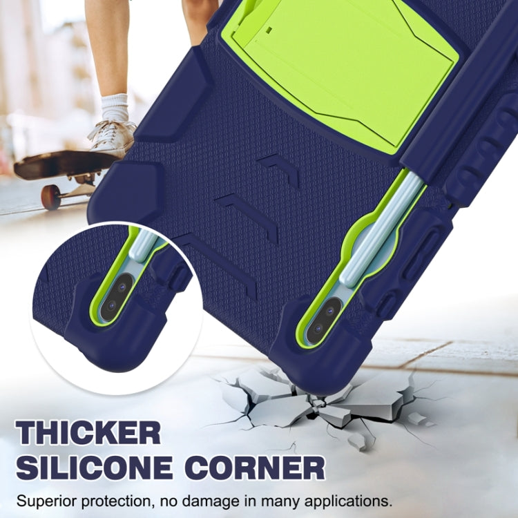 For Samsung Galaxy Tab S6 T860 3-Layer Protection Screen Frame + PC + Silicone Shockproof Combination Case with Holder